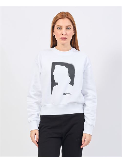 Felpa girocollo Karl Lagerfeld con logo KARL LAGERFELD | 245J1806J109